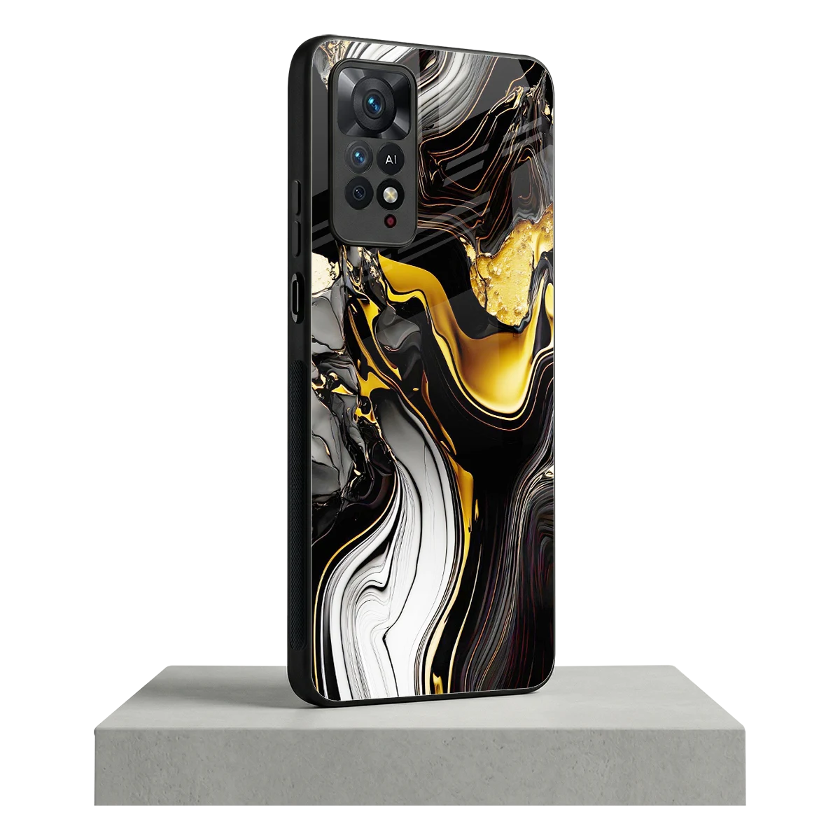Bronze Glow redmi note 11 pro mobile cover | shockproof glass phone case