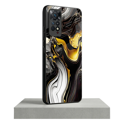 Bronze Glow redmi note 11 pro mobile cover | shockproof glass phone case