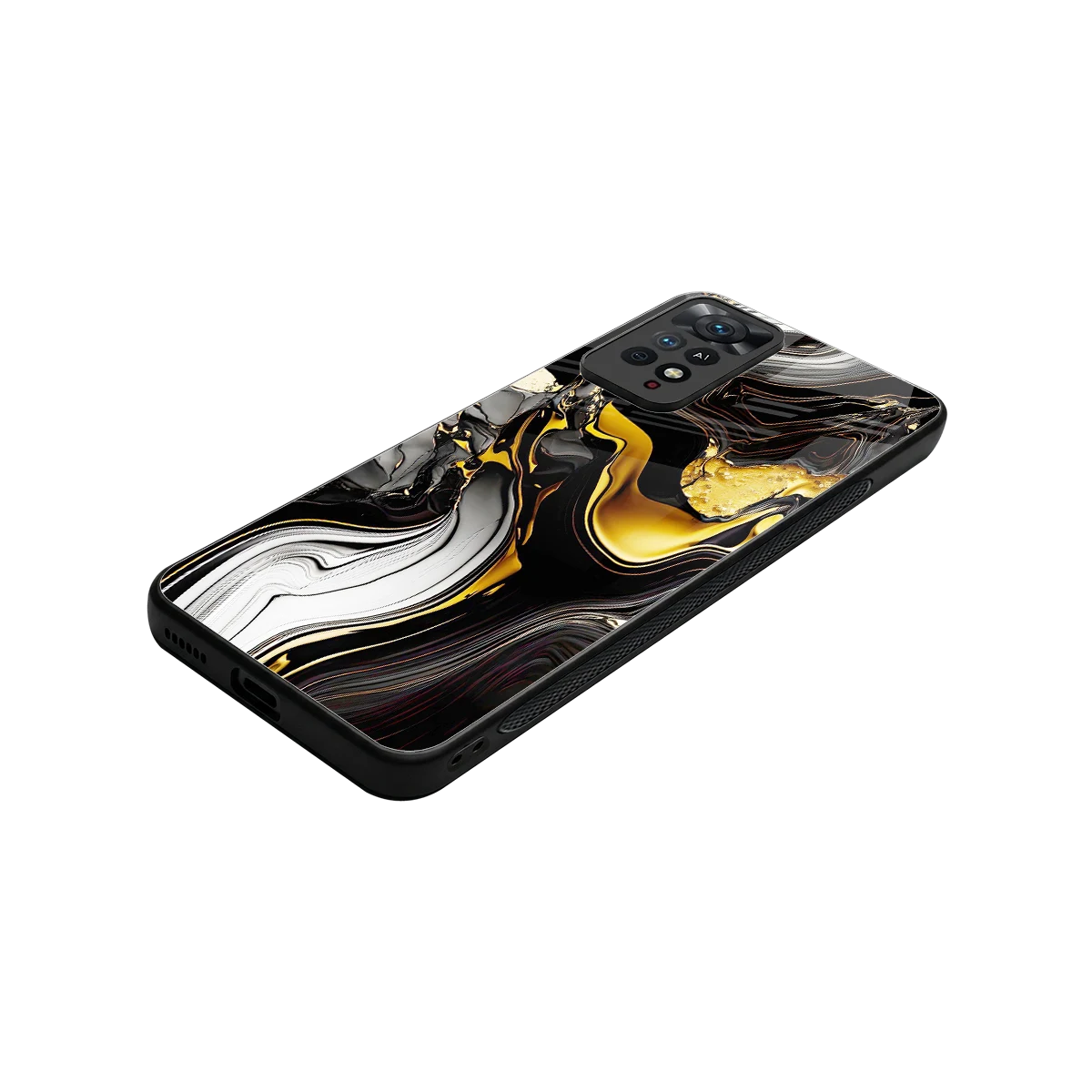 Bronze Glow stylish phone case for redmi note 11 pro | glossy glass and slim fit