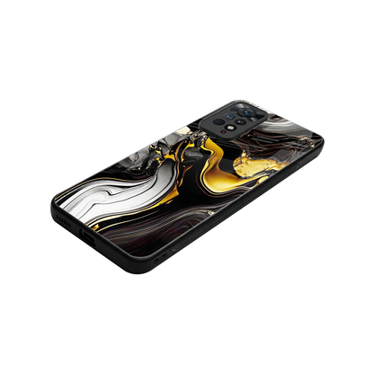 Bronze Glow stylish phone case for redmi note 11 pro | glossy glass and slim fit
