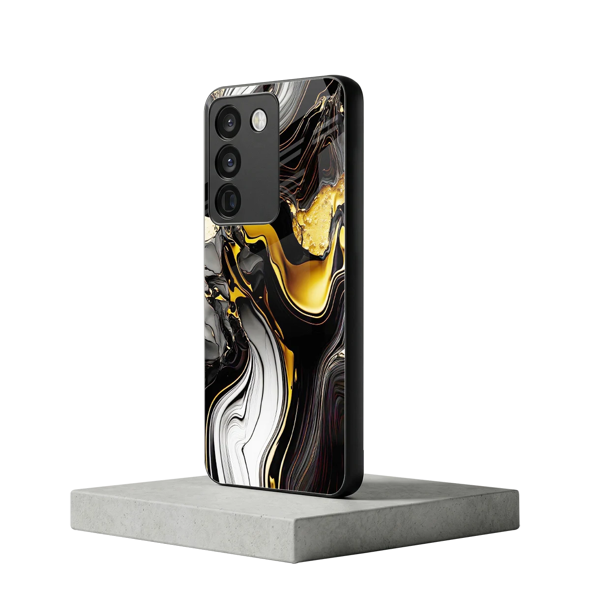 Bronze Glow vivo y200 5g mobile cover | shockproof glass phone case