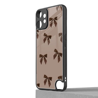 Brown Bow cmf nothing phone 2 pro mobile cover | shockproof glass phone case