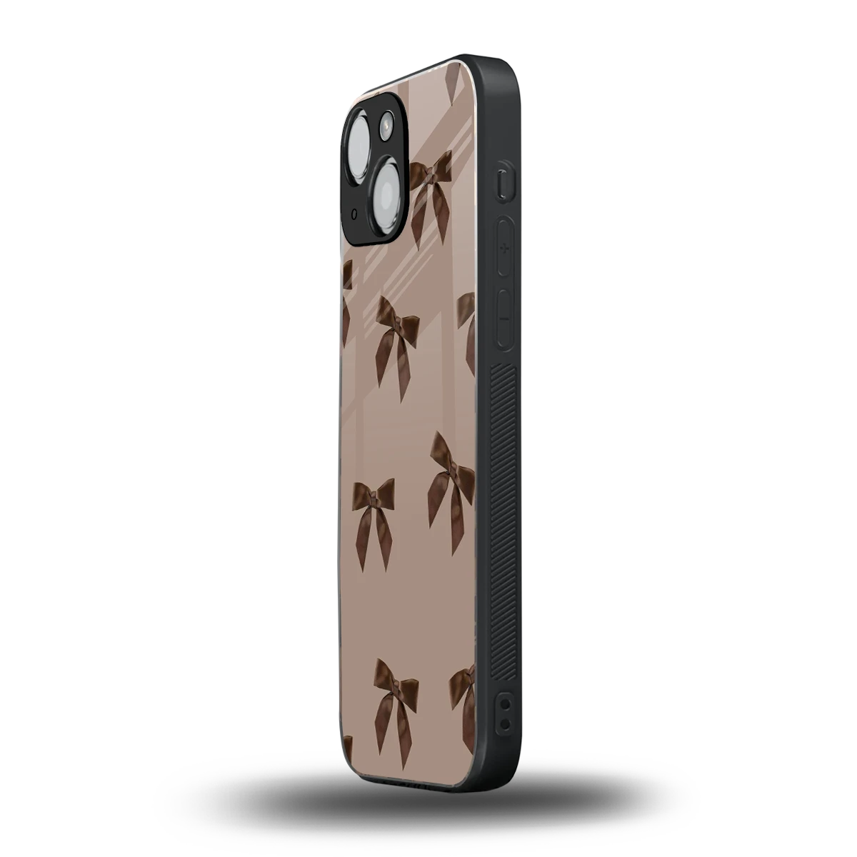 Brown Bow iphone 13 mini mobile cover | shockproof glass phone case