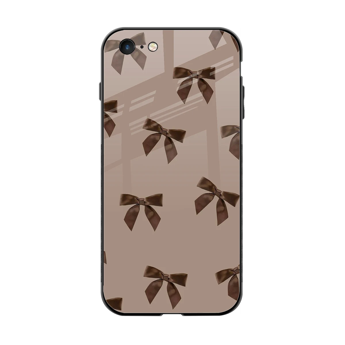 Brown Bow back phone cover | glass case for iphone 6
