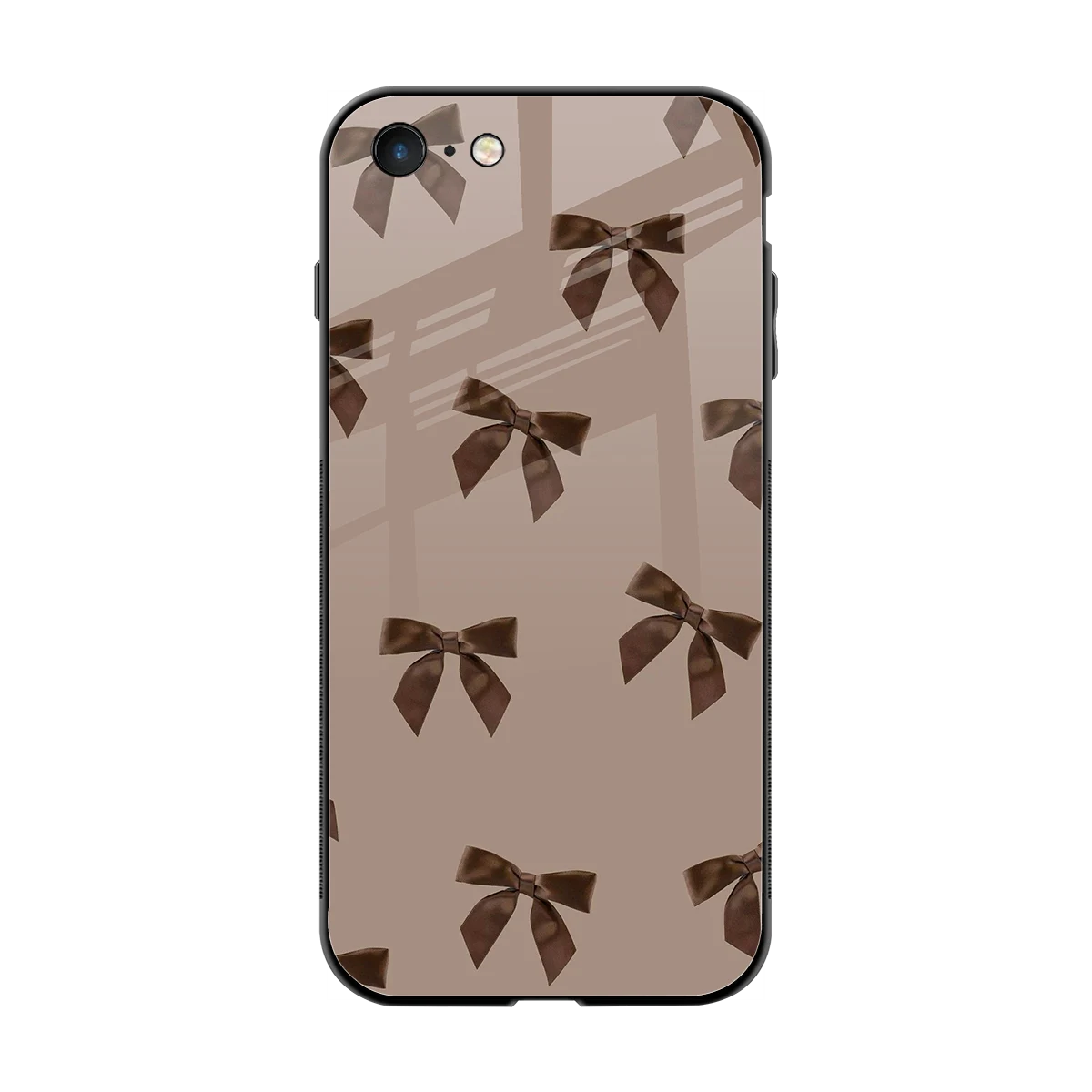 Brown Bow back phone cover | glass case for iphone 7