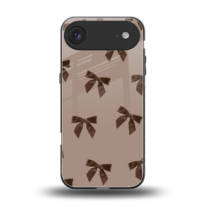 Brown Bow back phone cover | glass case for iphone air