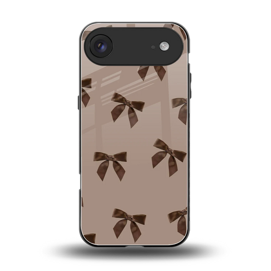 Brown Bow back phone cover | glass case for iphone air