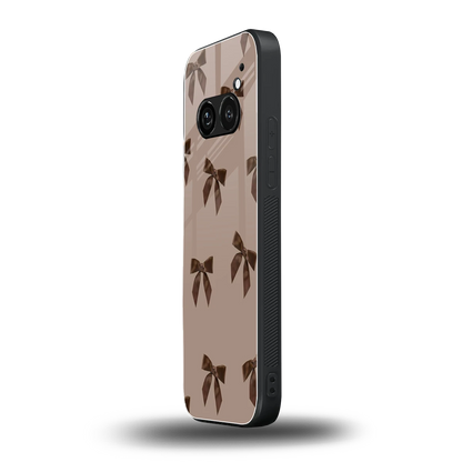 Brown Bow nothing phone 2a plus mobile cover | shockproof glass phone case