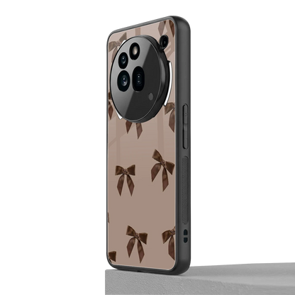 Brown Bow nothing phone 3a pro mobile cover | shockproof glass phone case