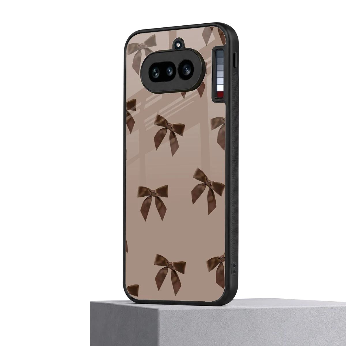 Brown Bow nothing phone 4a mobile cover | shockproof glass phone case