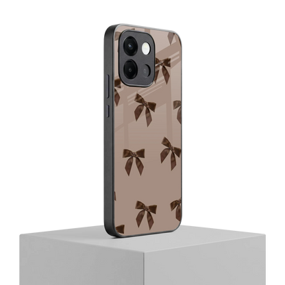 Brown Bow oneplus 13s mobile cover | shockproof glass phone case