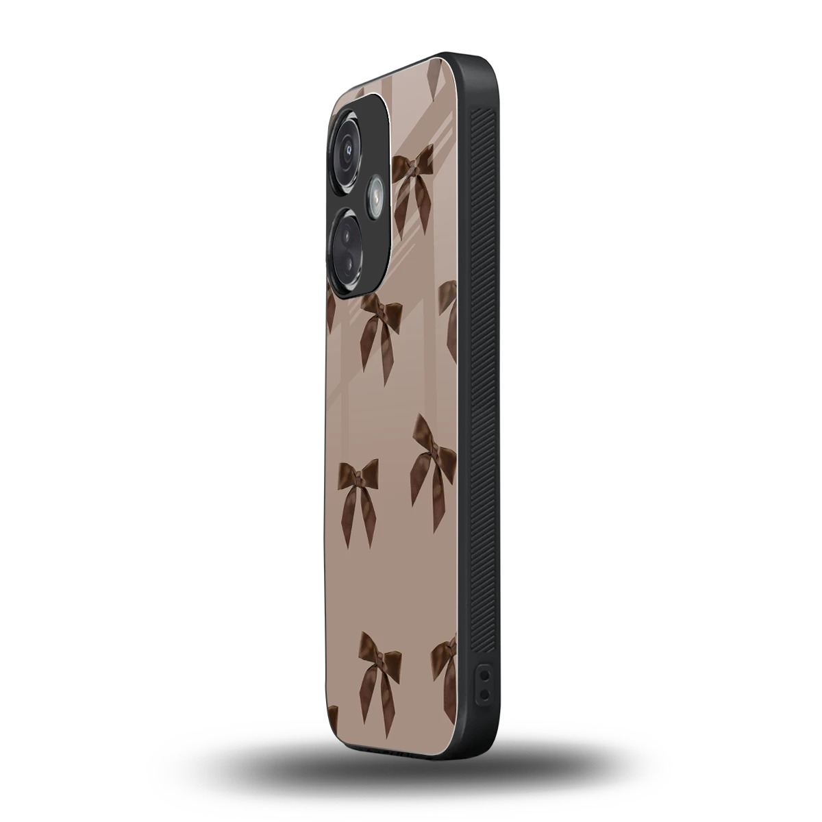 Brown Bow oneplus nord ce 3 mobile cover | shockproof glass phone case