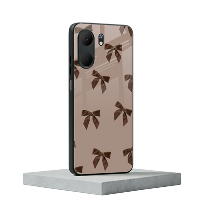 Brown Bow oppo a5x 5g mobile cover | shockproof glass phone case