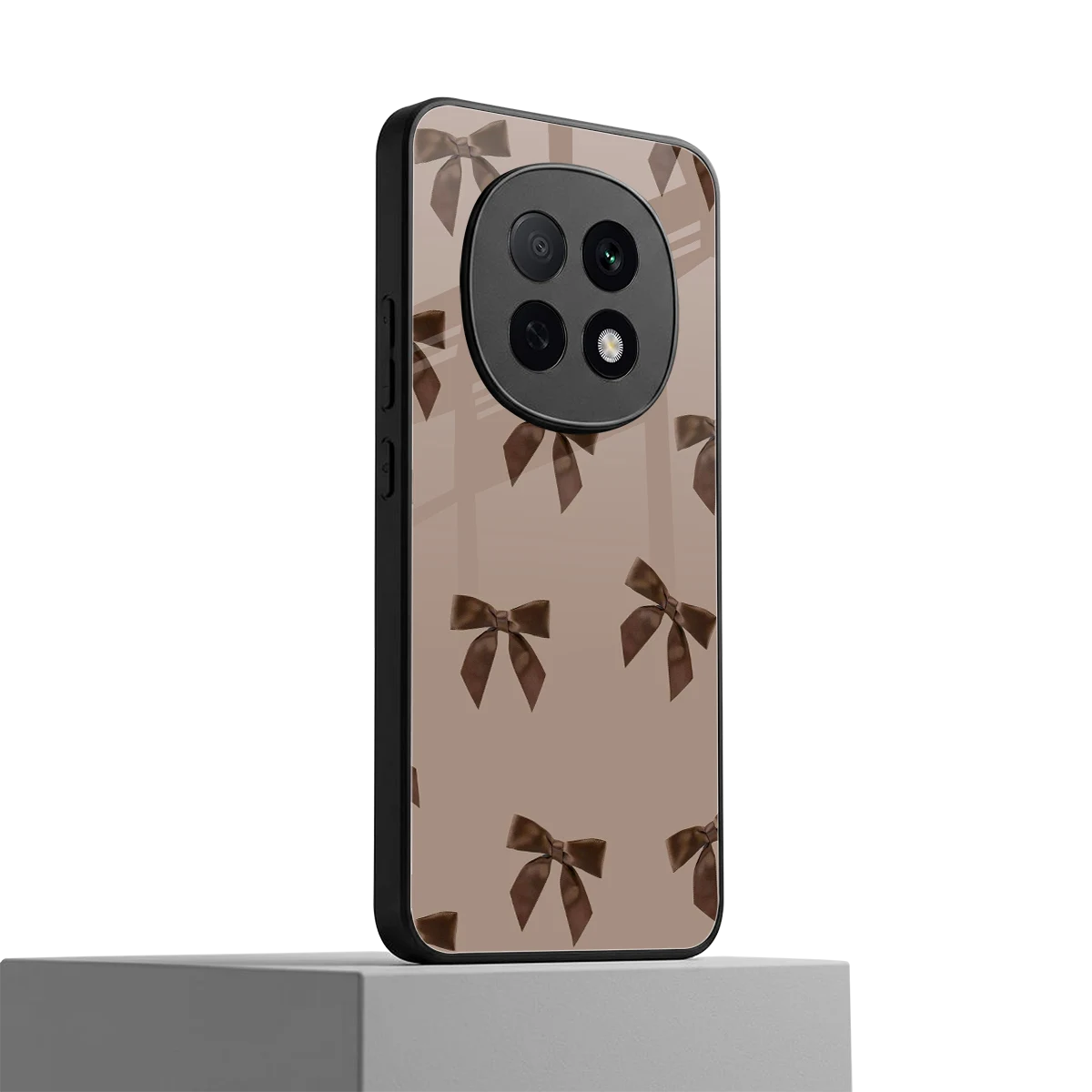 Brown Bow oppo f29 pro 5g mobile cover | shockproof glass phone case