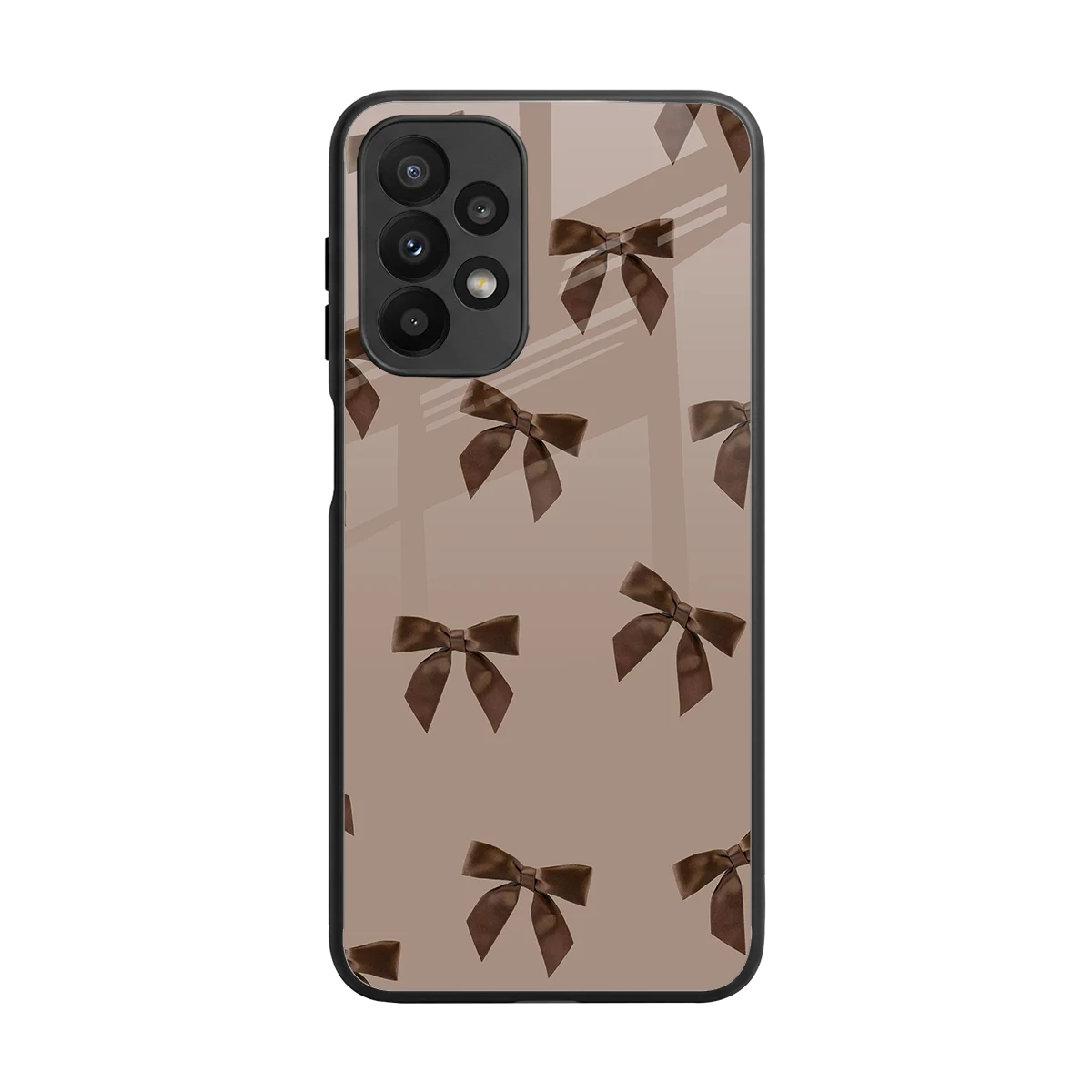 Brown Bow back phone cover | glass case for samsung galaxy a23