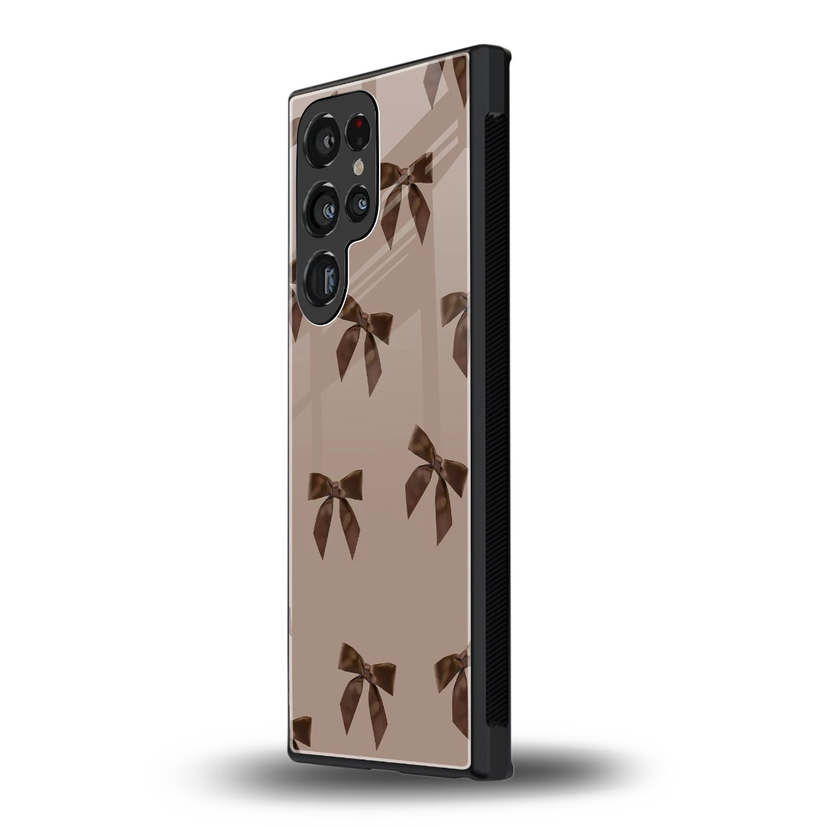 Brown Bow samsung galaxy s24 ultra mobile cover | shockproof glass phone case