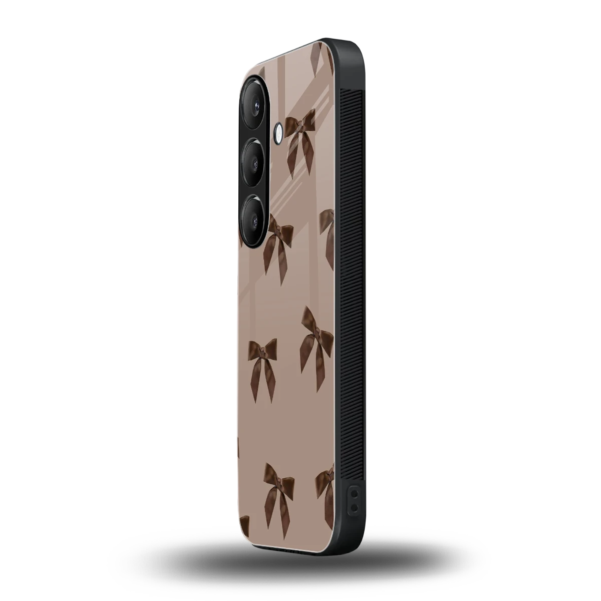 Brown Bow samsung galaxy s26 mobile cover | shockproof glass phone case