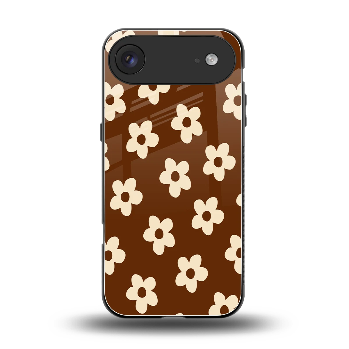 Brown Flowers back phone cover | glass case for iphone air