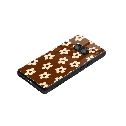 Brown Flowers stylish phone case for nothing phone 2a | glossy glass and slim fit