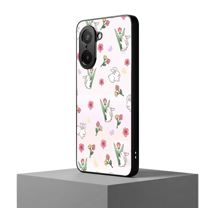 Bunny Bliss oneplus nord ce5 5g mobile cover | shockproof glass phone case