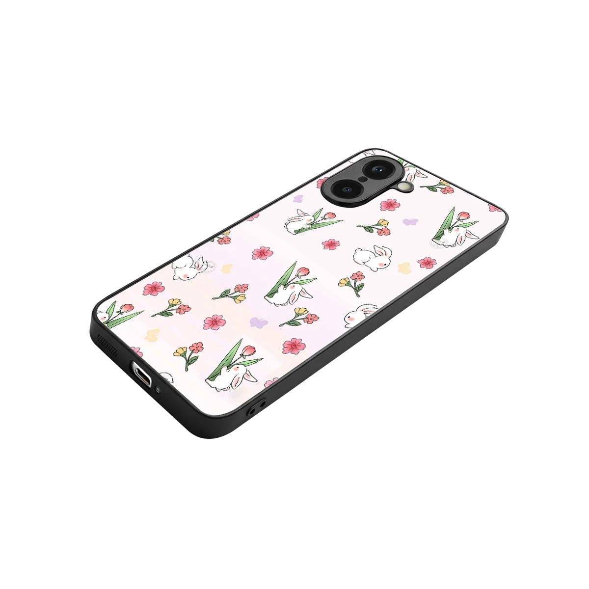 Bunny Bliss stylish phone case for oneplus nord ce5 5g | glossy glass and slim fit