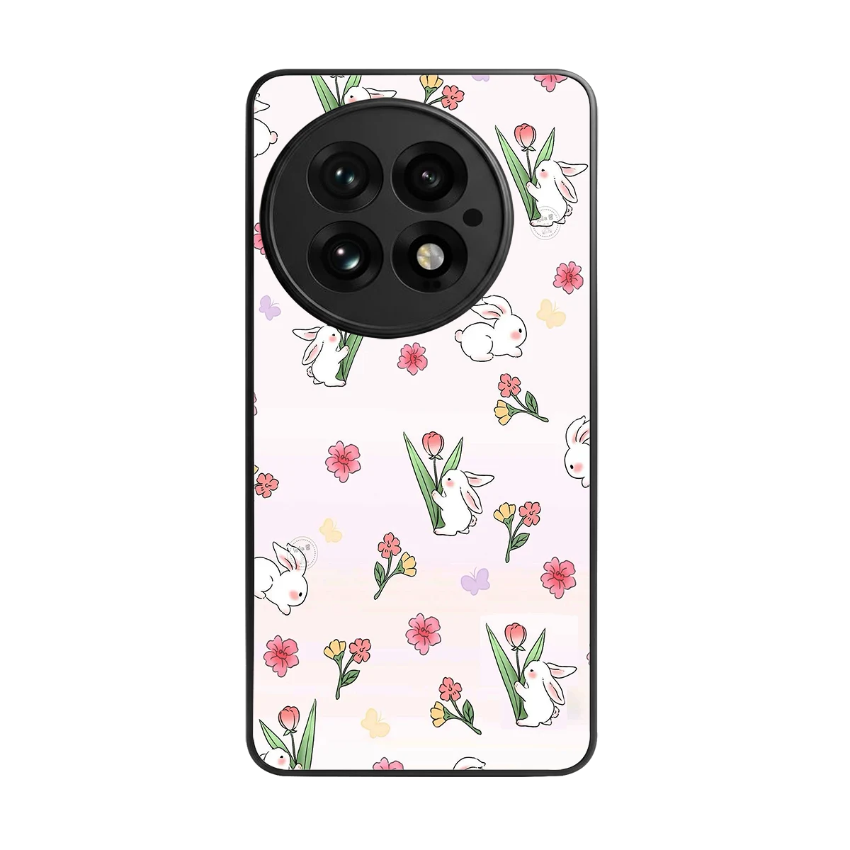 Bunny Bliss back phone cover | glass case for oneplus 13