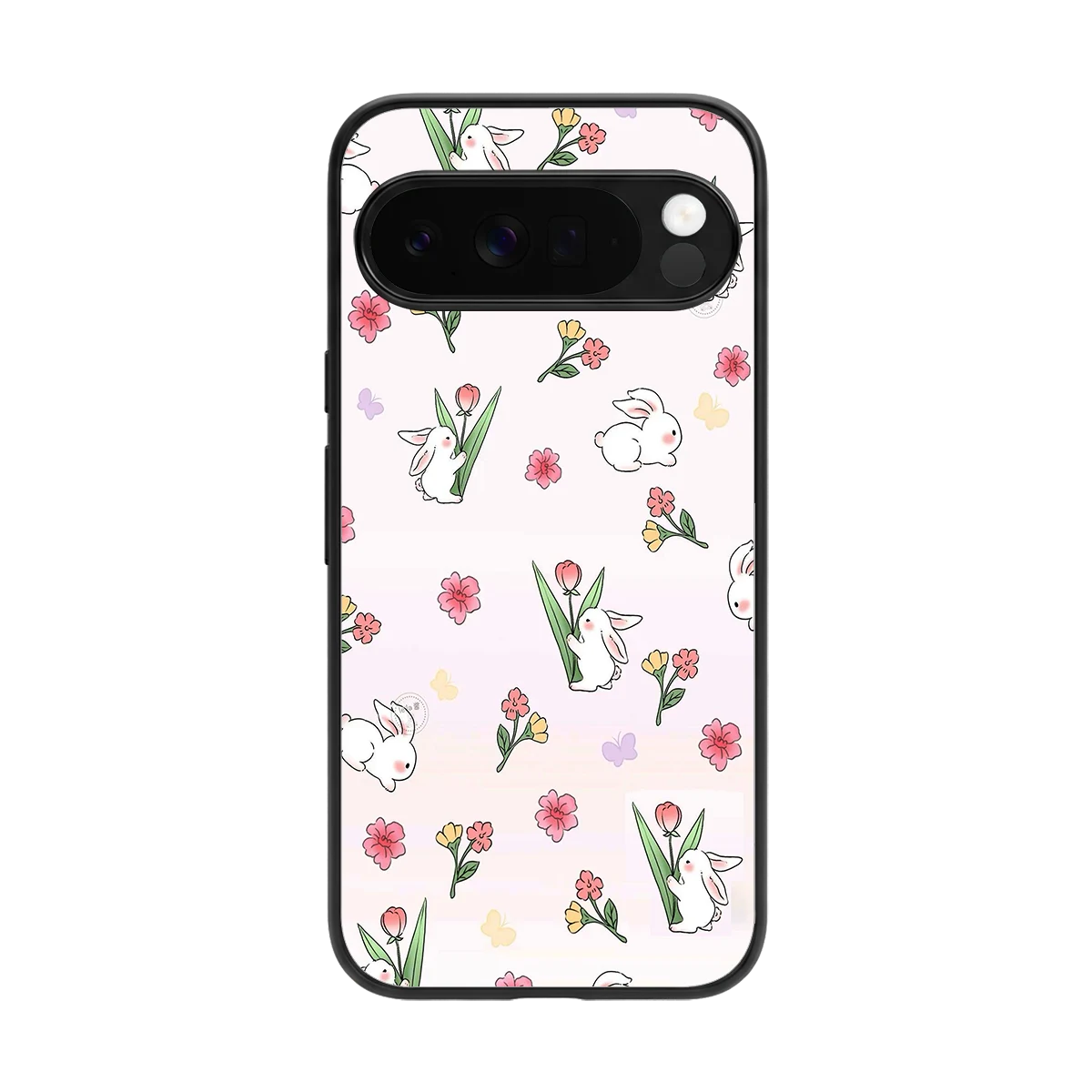 Bunny Bliss back phone cover | glass case for google pixel 10 pro xl