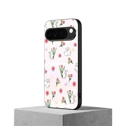 Bunny Bliss google pixel 10 pro xl mobile cover | shockproof glass phone case