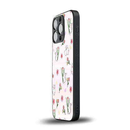 Bunny Bliss iphone 12 pro mobile cover | shockproof glass phone case