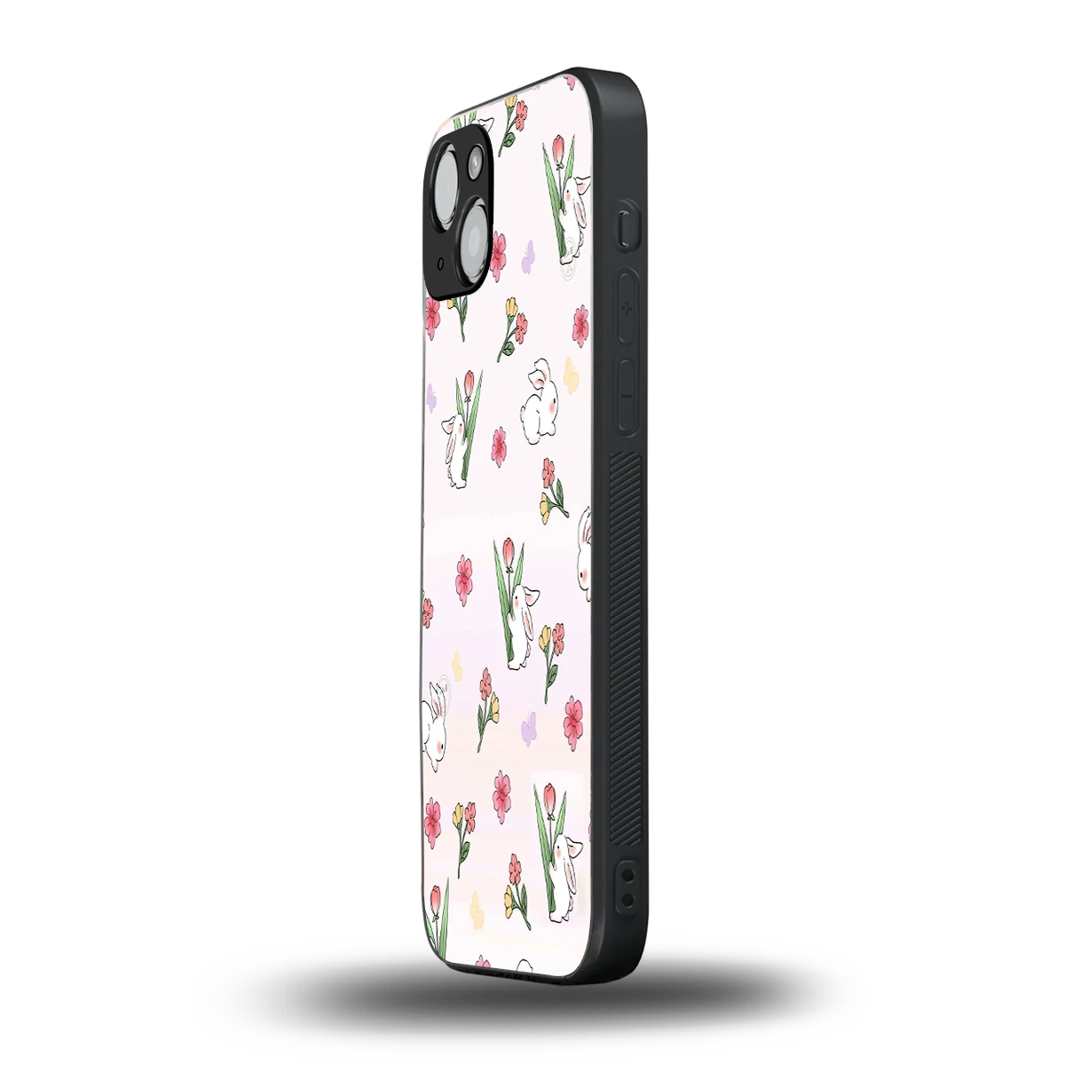 Bunny Bliss iphone 14 plus mobile cover | shockproof glass phone case