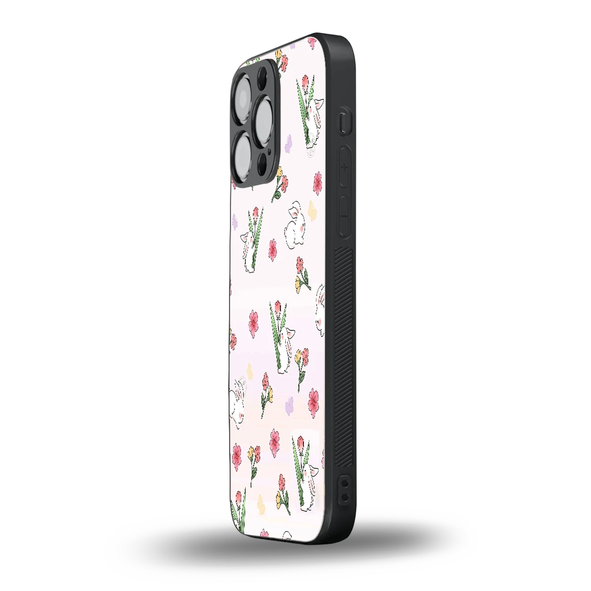 Bunny Bliss iphone 15 pro max mobile cover | shockproof glass phone case