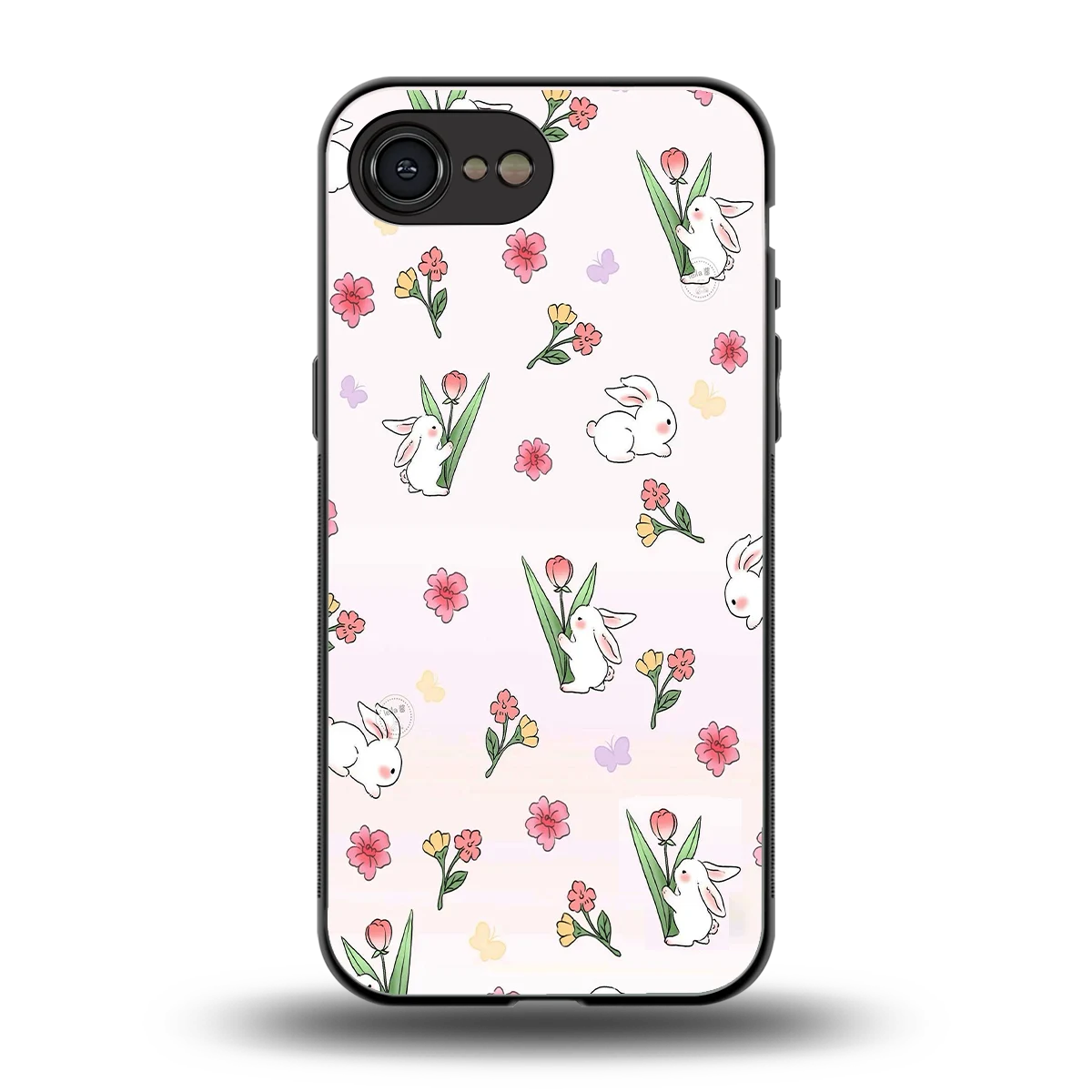 Bunny Bliss back phone cover | glass case for iphone 17e