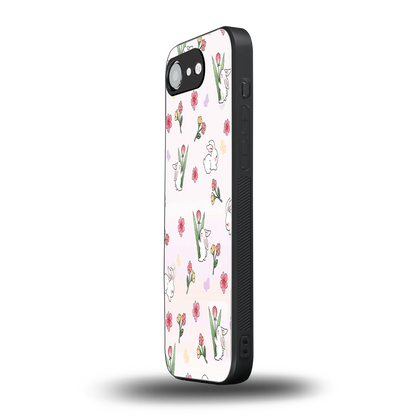 Bunny Bliss iphone 16e mobile cover | shockproof glass phone case