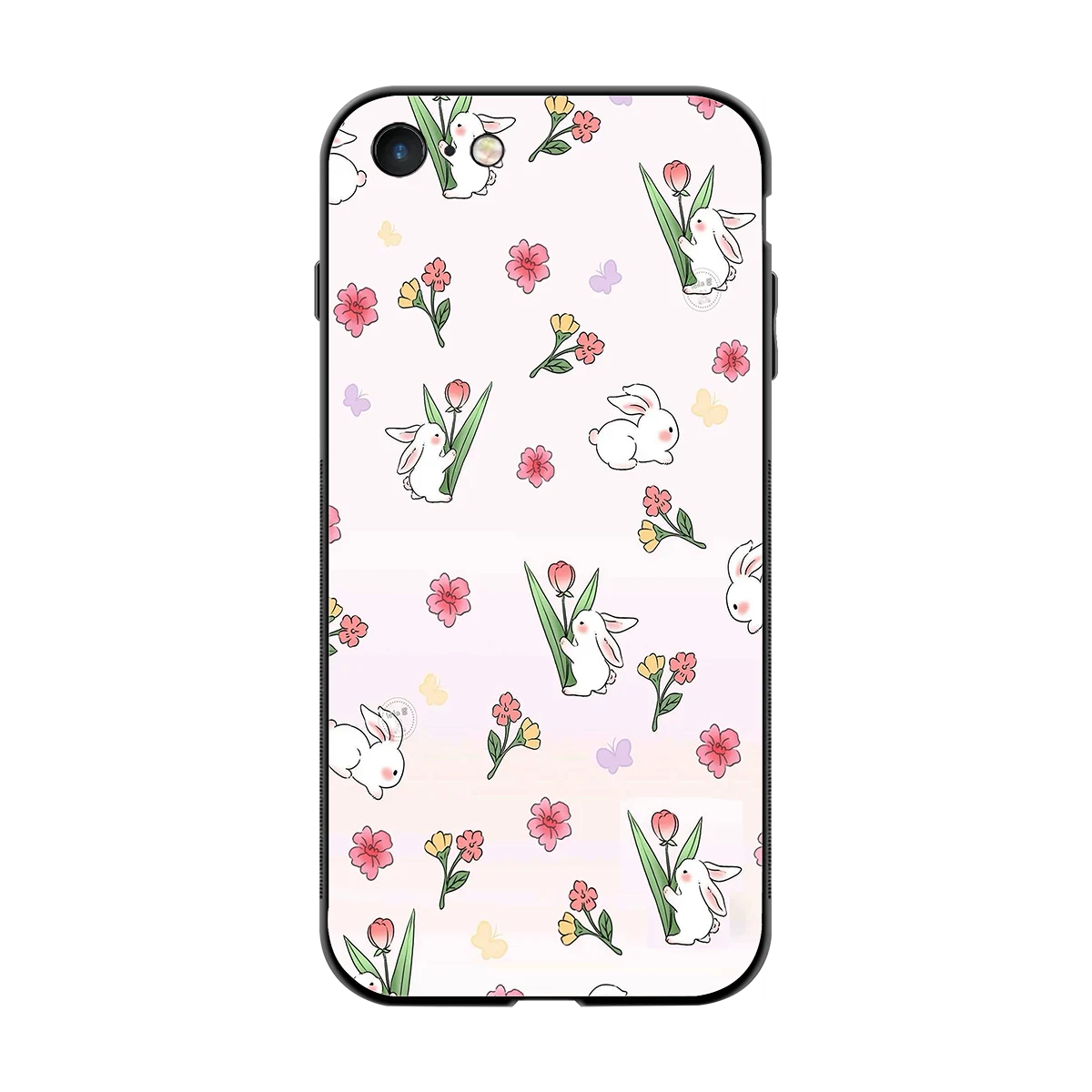 Bunny Bliss back phone cover | glass case for iphone 7