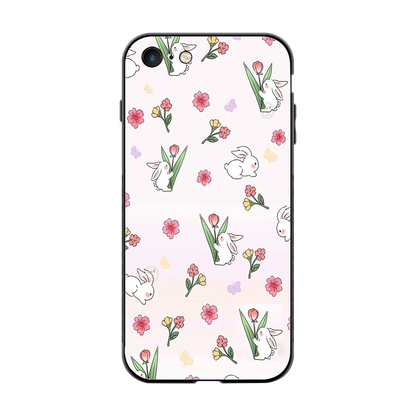 Bunny Bliss back phone cover | glass case for iphone 7