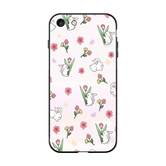 Bunny Bliss back phone cover | glass case for iphone 7