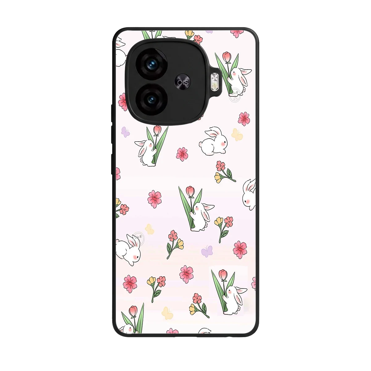 Bunny Bliss back phone cover | glass case for iqoo neo 10r 5g