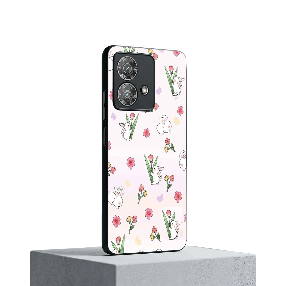 Bunny Bliss motorola edge 40 neo 5g mobile cover | shockproof glass phone case