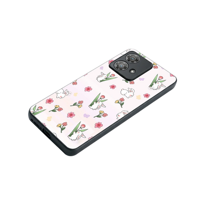 Bunny Bliss stylish phone case for motorola edge 40 neo 5g | glossy glass and slim fit
