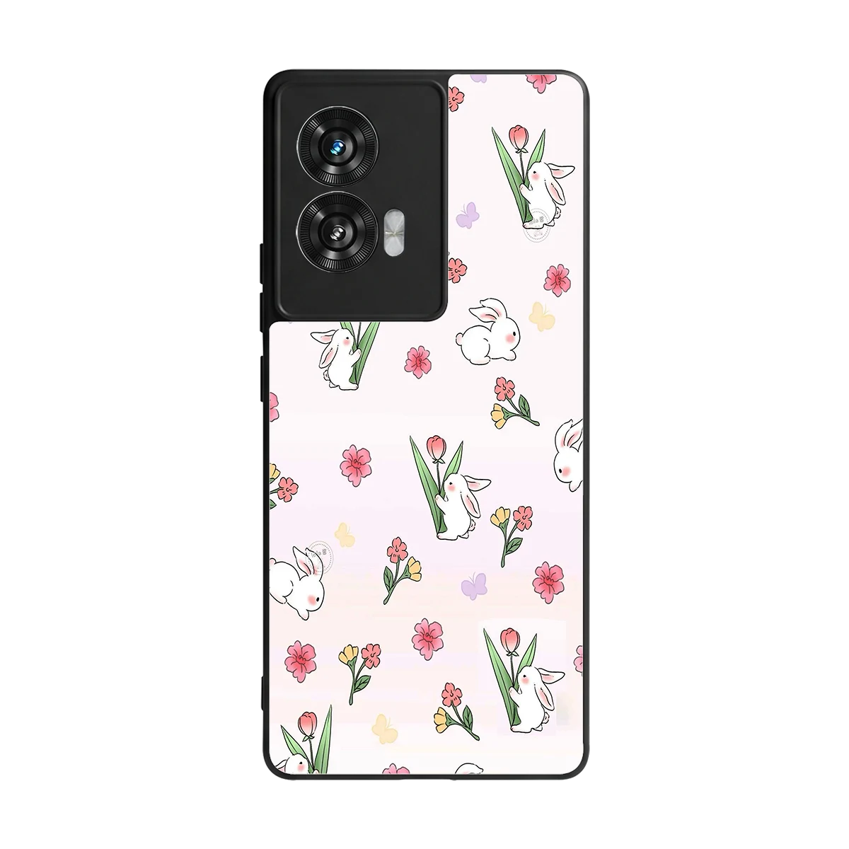Bunny Bliss back phone cover | glass case for motorola edge 50 fusion