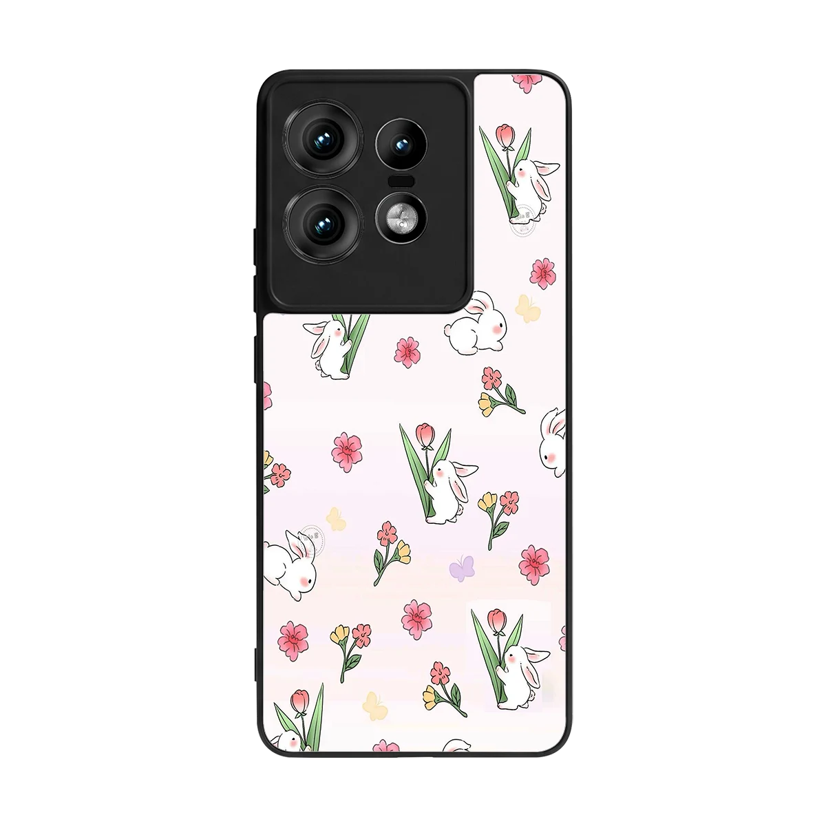Bunny Bliss back phone cover | glass case for motorola edge 50 pro
