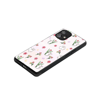 Bunny Bliss stylish phone case for nothing phone 1 | glossy glass and slim fit