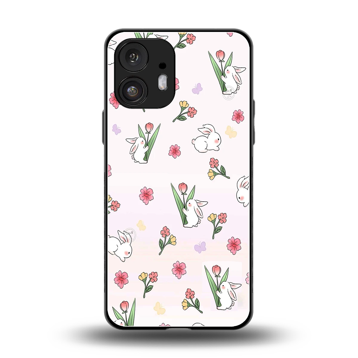 Bunny Bliss back phone cover | glass case for nothing phone 2