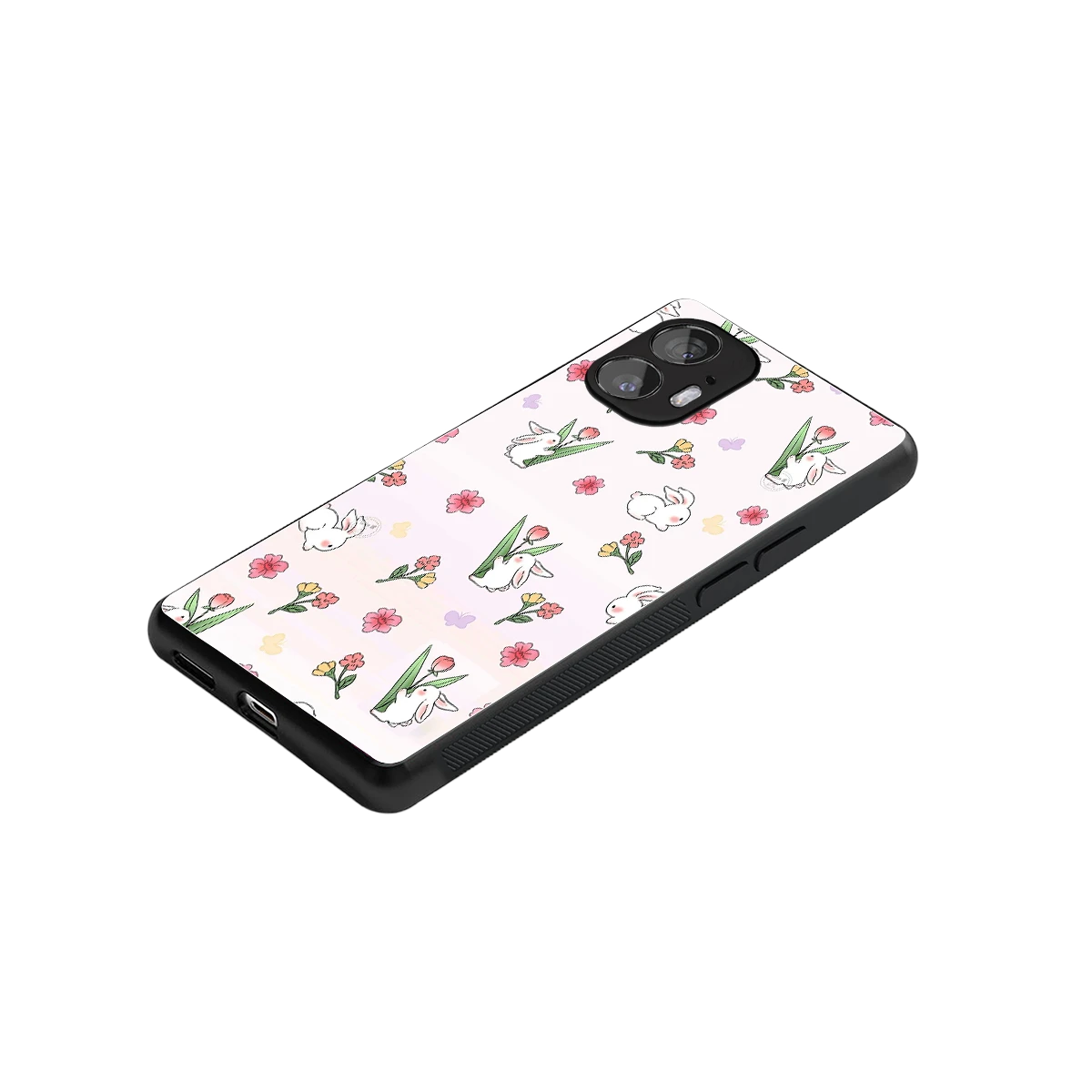 Bunny Bliss stylish phone case for nothing phone 2 | glossy glass and slim fit
