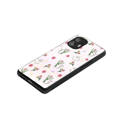 Bunny Bliss stylish phone case for nothing phone 2 | glossy glass and slim fit