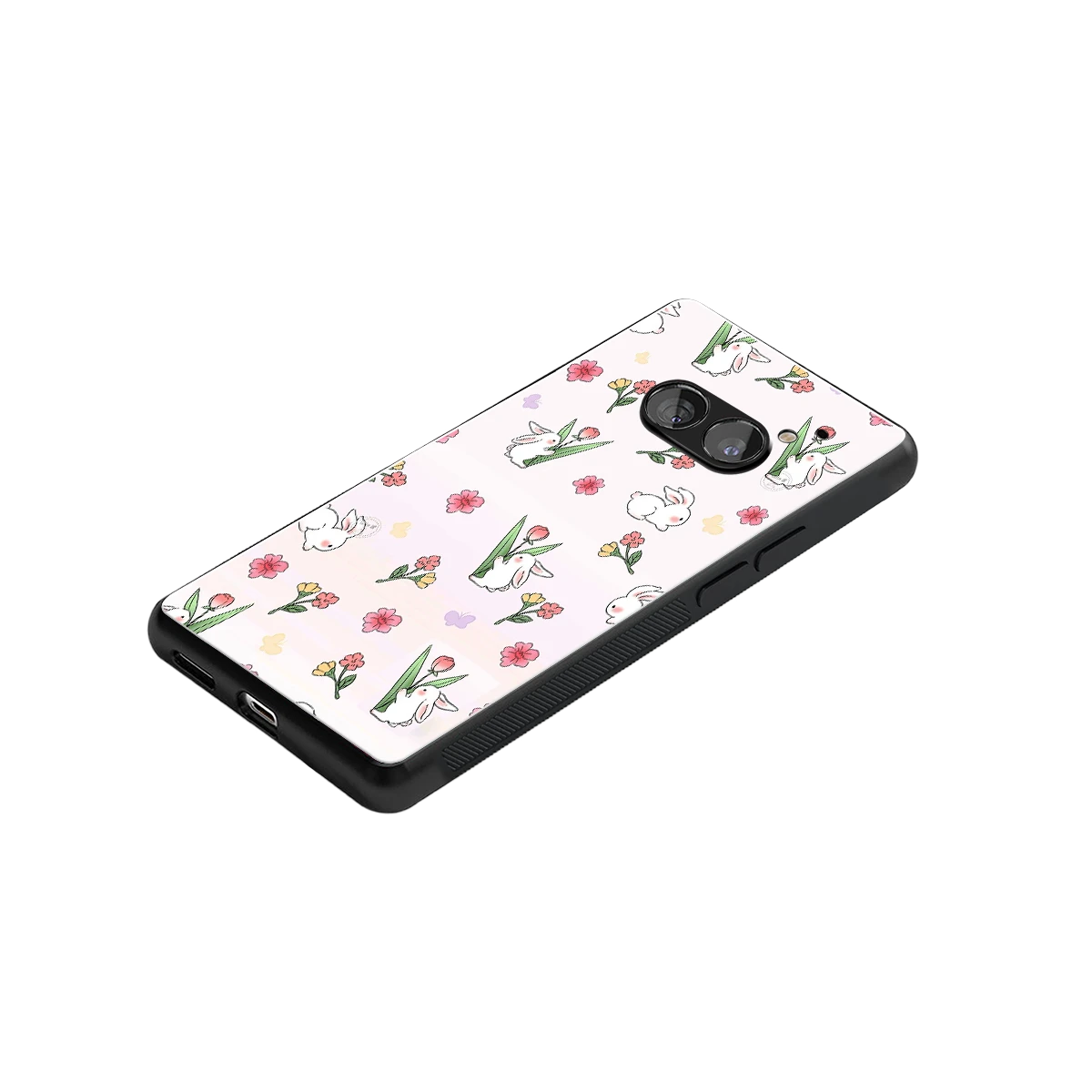 Bunny Bliss stylish phone case for nothing phone 2a plus | glossy glass and slim fit
