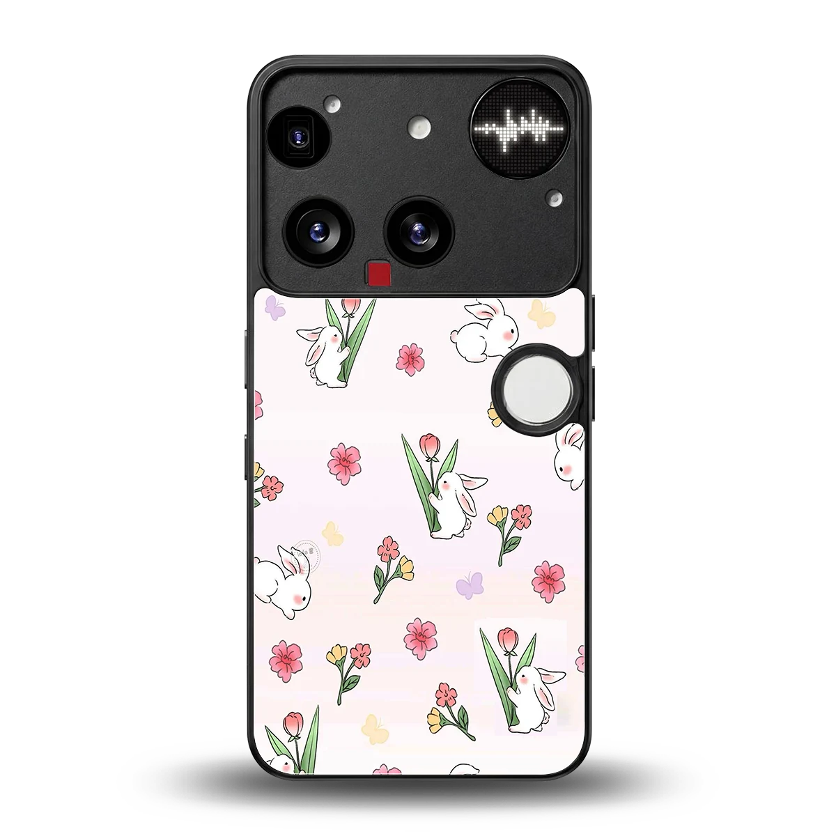 Bunny Bliss back phone cover | glass case for nothing phone 3
