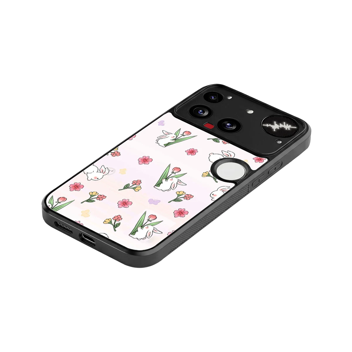 Bunny Bliss stylish phone case for nothing phone 3 | glossy glass and slim fit