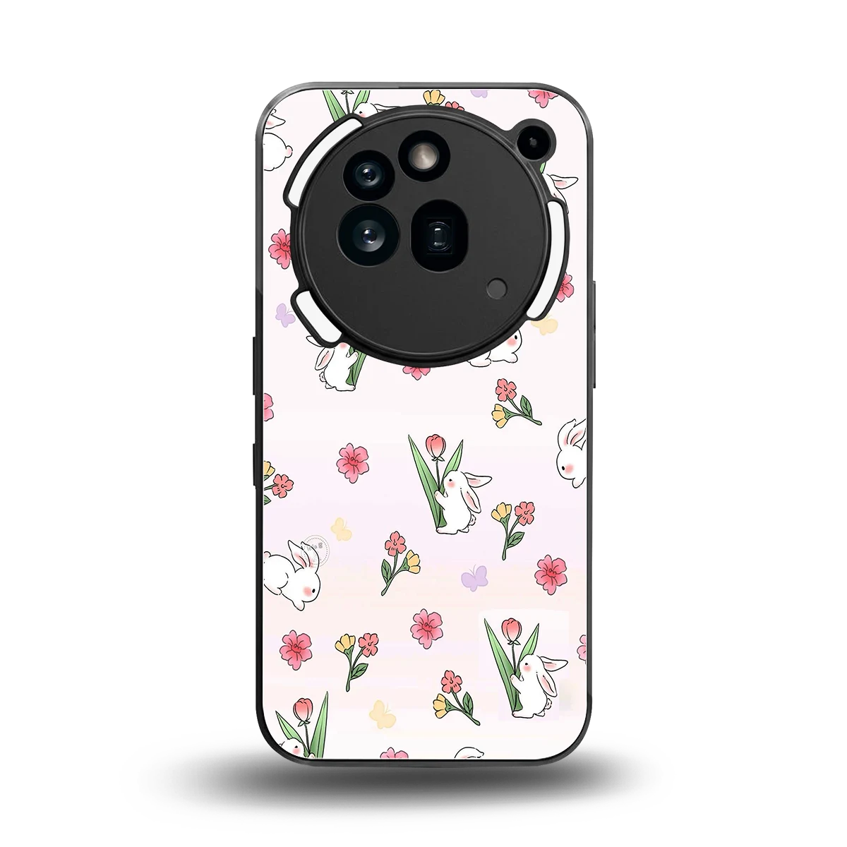 Bunny Bliss back phone cover | glass case for nothing phone 3a pro