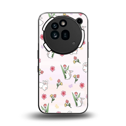 Bunny Bliss back phone cover | glass case for nothing phone 3a pro